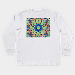 Molecular Mandala Kids Long Sleeve T-Shirt